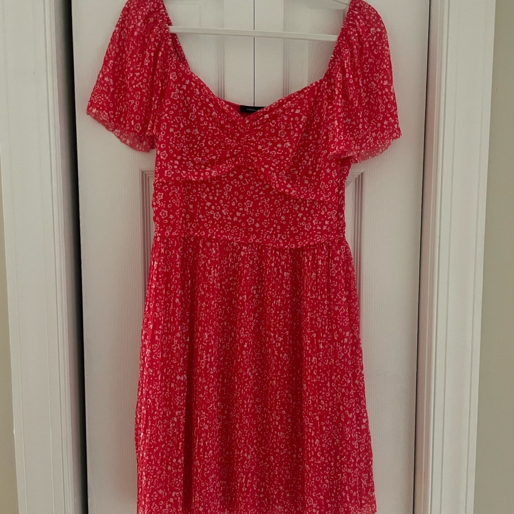 NWT French Connection Red Floral Dress